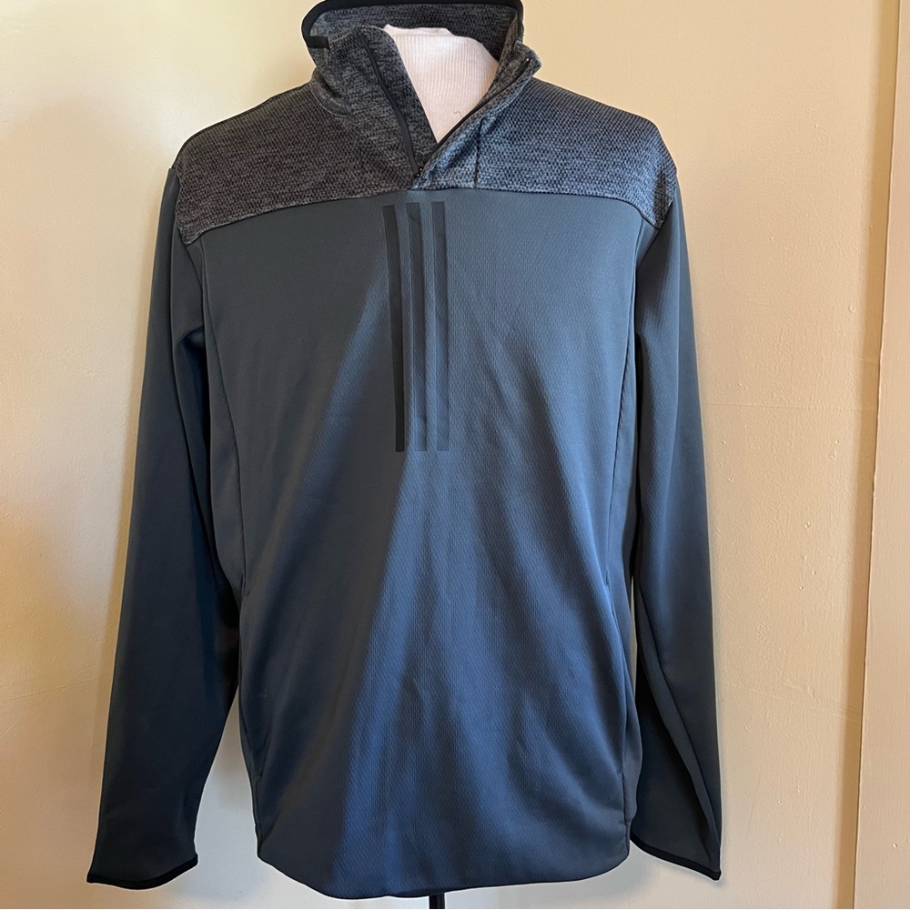 Adidas Golf Pullover with Pockets 1/4 zip Grey L